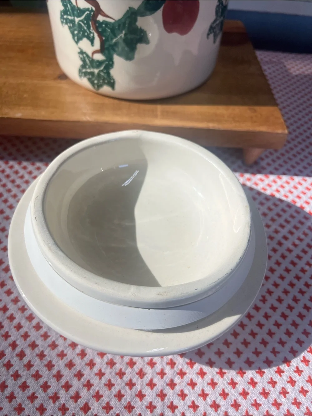 Apple canister crock shop Santa Ana ca storage decor grandma core